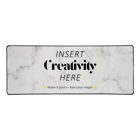 Custom Printed Bar or Desk Mat – 780×300mm Rubber Base with Sewn Edges