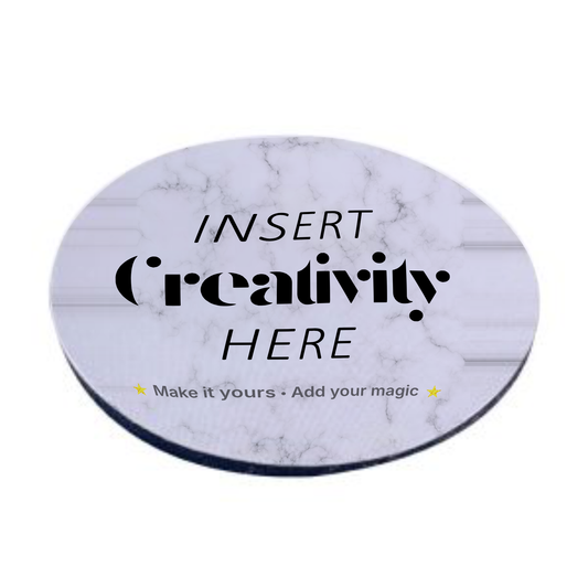 Custom Printed Round Fabric Mousepad – Soft, Durable & Personalised Design