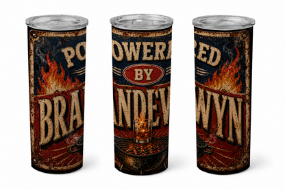 Premium 20oz Straight Tumbler Wrap Design - Powered by Brandewyn