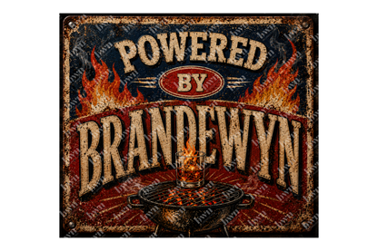 Premium 20oz Straight Tumbler Wrap Design - Powered by Brandewyn
