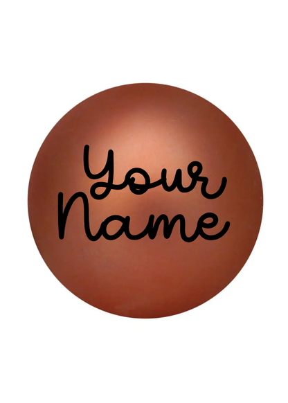 Personalised Christmas Bauble with Custom Vinyl Name