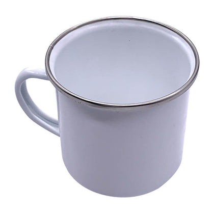 Custom Printed Enamel Mug – Personalised Sublimation Camping Mug