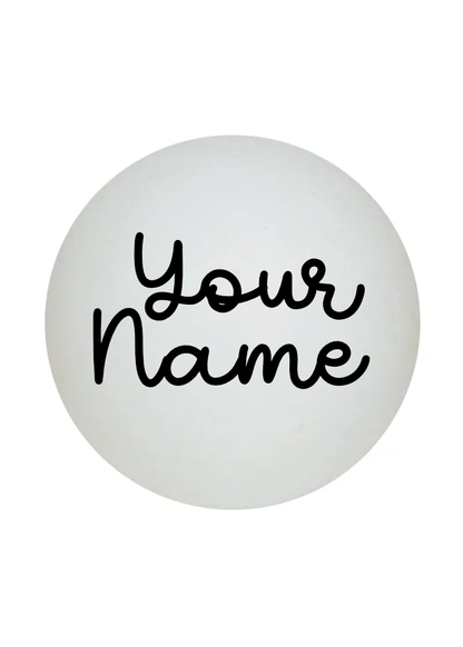 Personalised Christmas Bauble with Custom Vinyl Name
