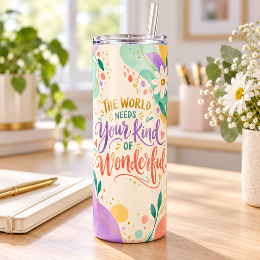 Authentically You 20oz Tumbler – desk view