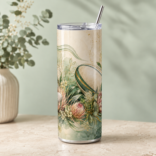Botanical Protea Rugby – 20oz Tumbler product mockup