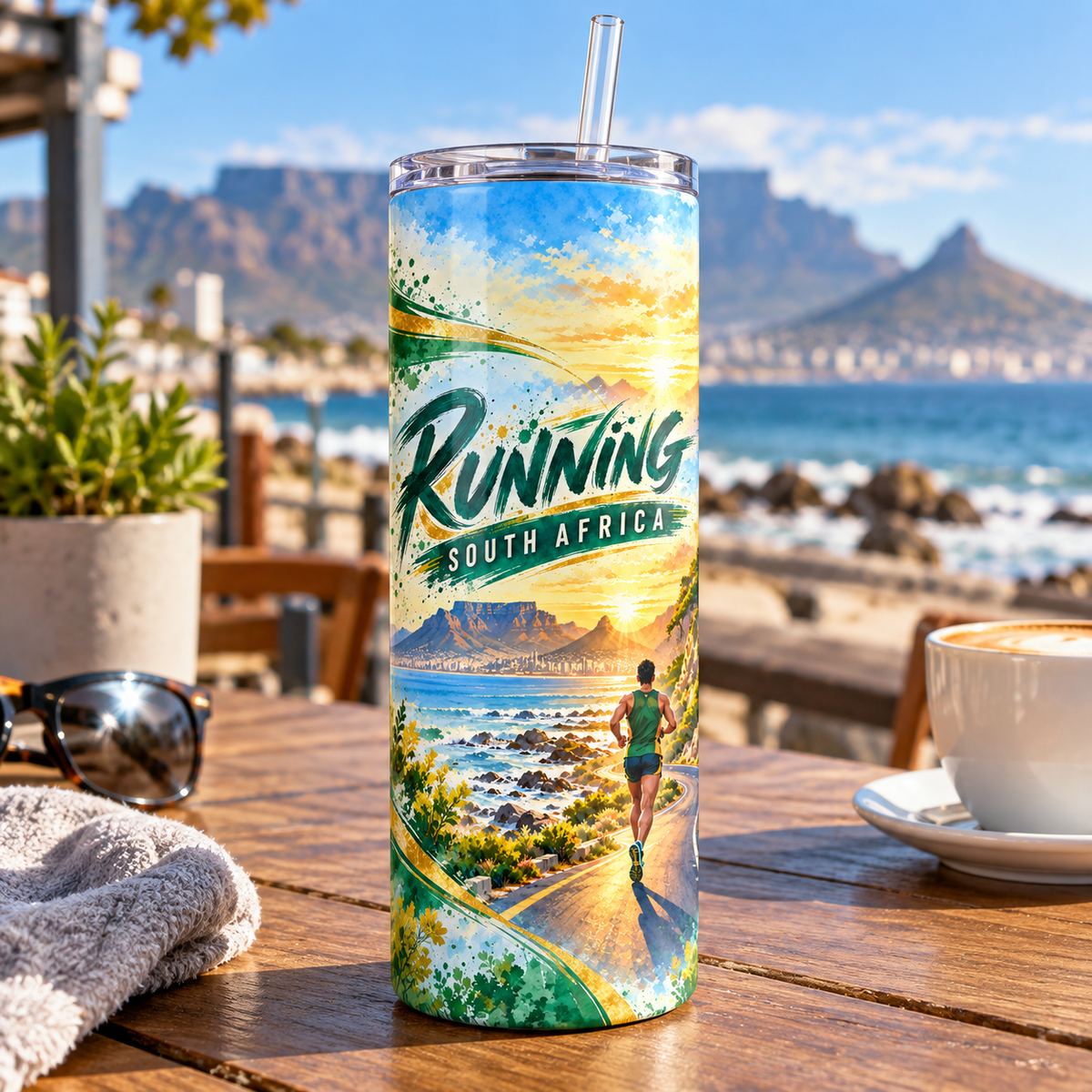 Cape Road Runner 20oz Tumbler – lifestyle view