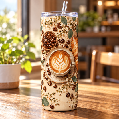 Coffee And Calm 20oz Tumbler – lifestyle view