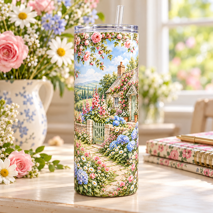 Cottage Garden 20oz Tumbler – desk view