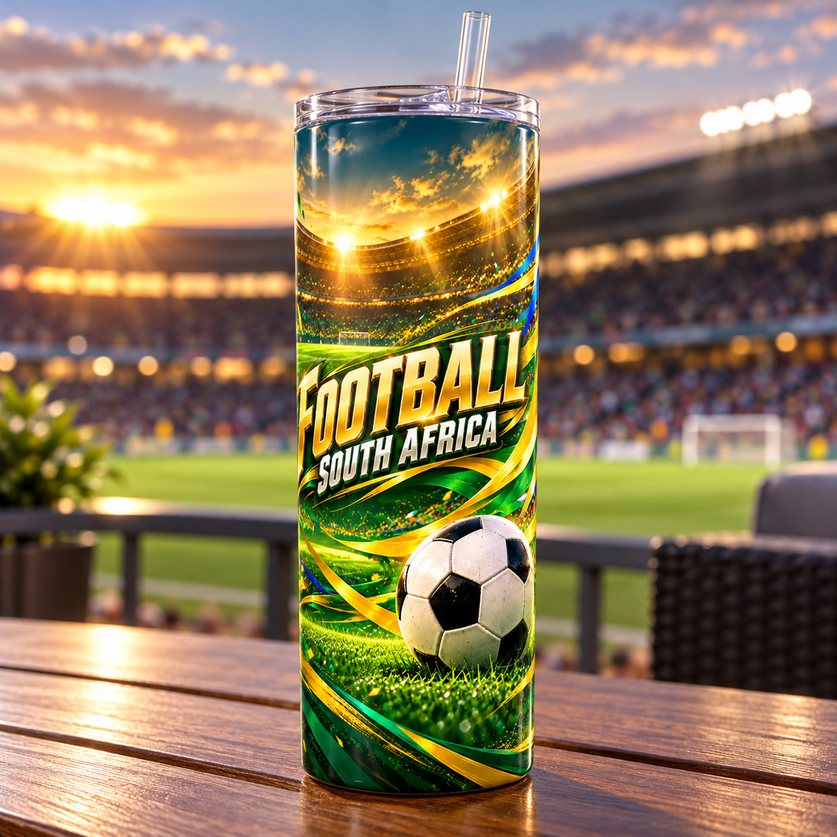 Football Stadium 20oz Tumbler – lifestyle view