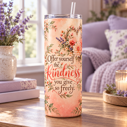 Kindness Within 20oz Tumbler – lifestyle view