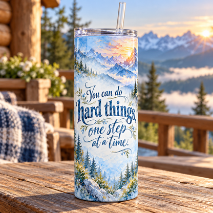 Mountain Resolve 20oz Tumbler – lifestyle view
