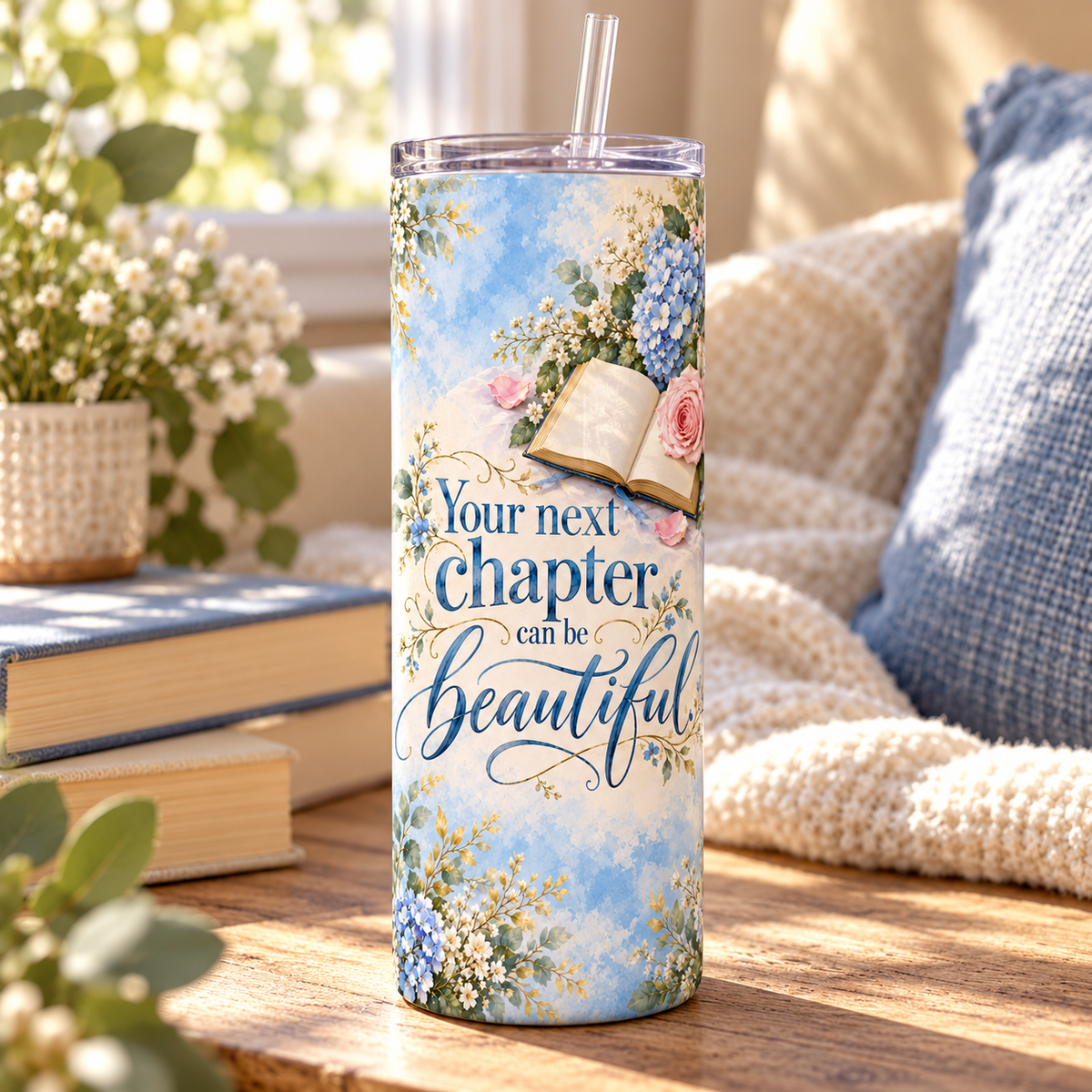 New Chapter 20oz Tumbler – lifestyle view