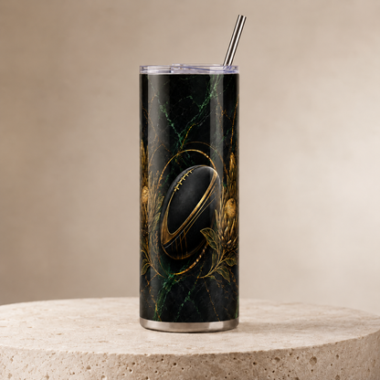 Obsidian Rugby and Protea – 20oz Tumbler product mockup