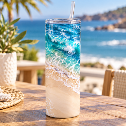 Ocean Tides 20oz Tumbler – lifestyle view
