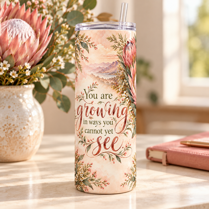 Protea Resilience 20oz Tumbler – desk view