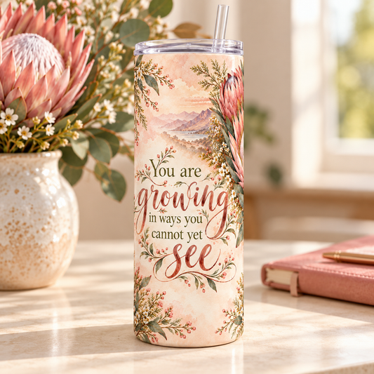Protea Resilience 20oz Tumbler – desk view