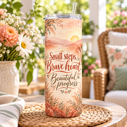 Steady Progress 20oz Tumbler – lifestyle view