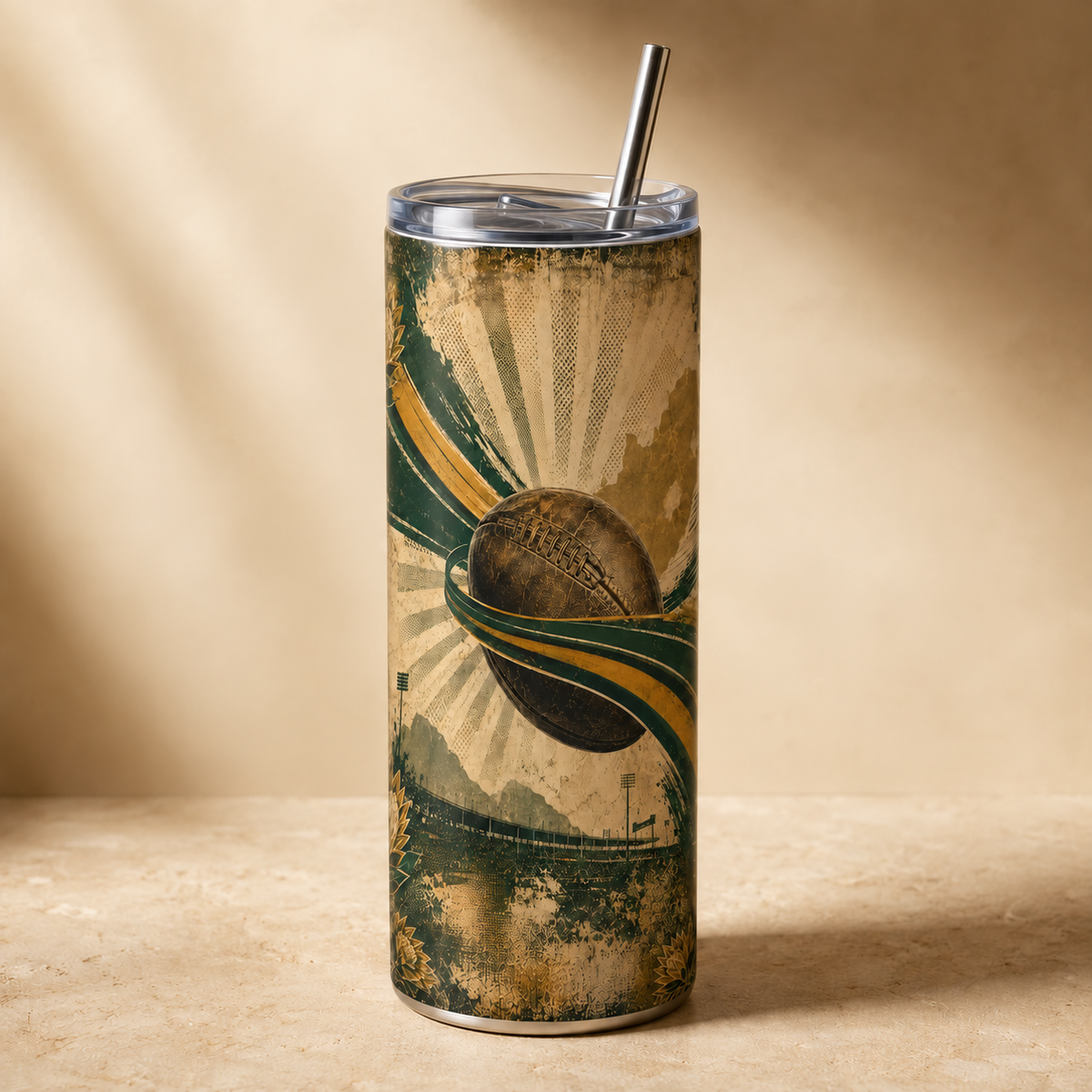 Vintage Rugby Heritage – 20oz Tumbler product mockup