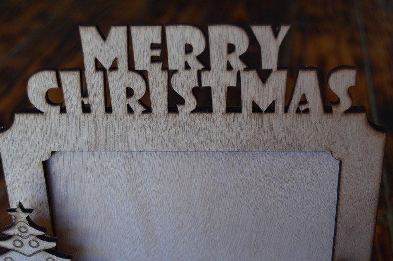 Merry Christmas Photo frame - But Why Not - Personalized Gifts
