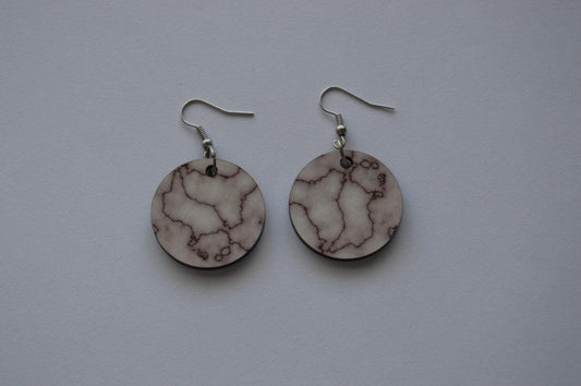 Wood Earrings - Round Small - But Why Not - Personalized Gifts