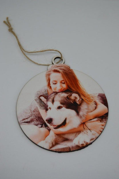 Christmas Ornament - Bauble with photo - But Why Not - Personalized Gifts