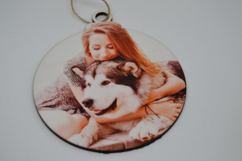 Christmas Ornament - Bauble with photo - But Why Not - Personalized Gifts